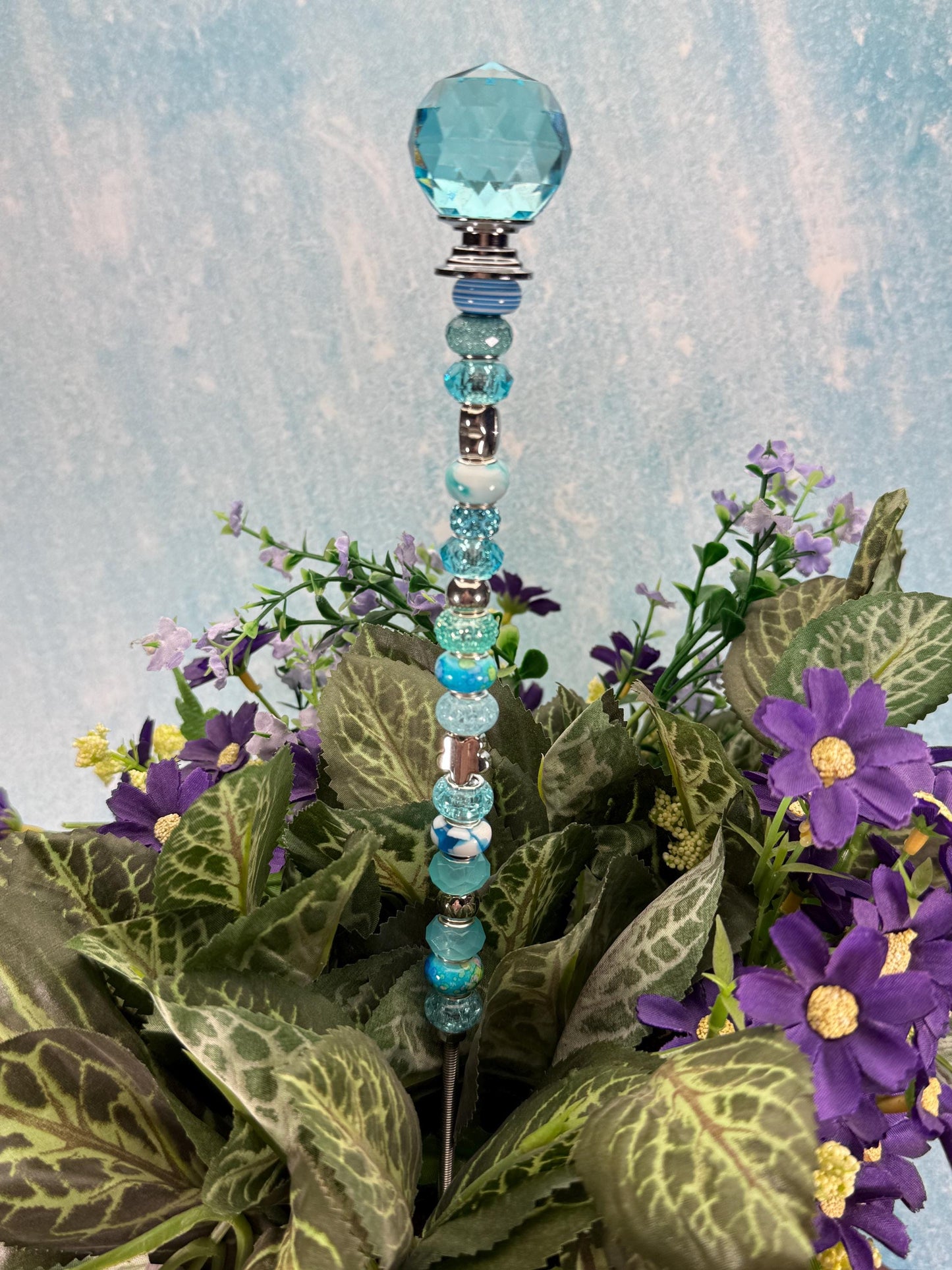 Radiant Blooms Glass Suncatcher Stakes | Permanent Flowers