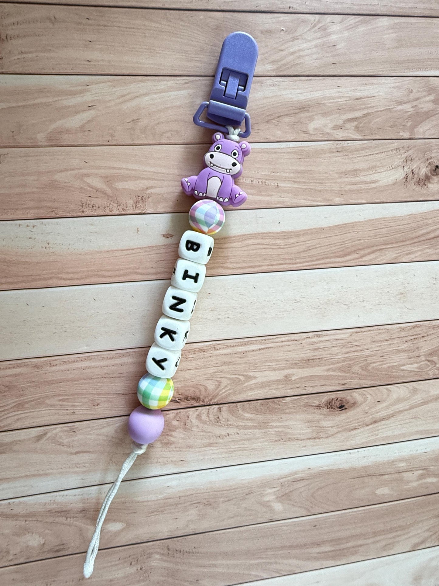 Personalized Dragon Pacifier Clip: Silicone Baby Soother, Custom Name