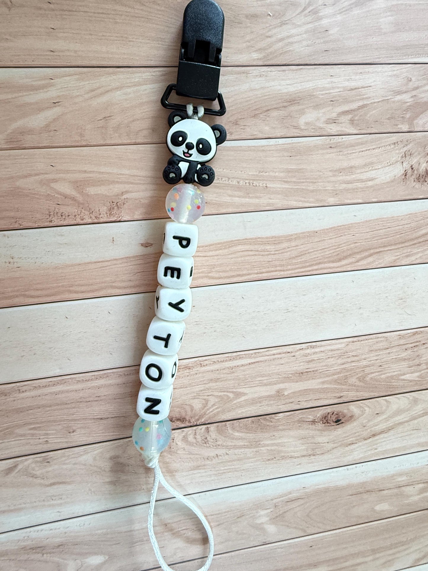 Personalized Dragon Pacifier Clip: Silicone Baby Soother, Custom Name