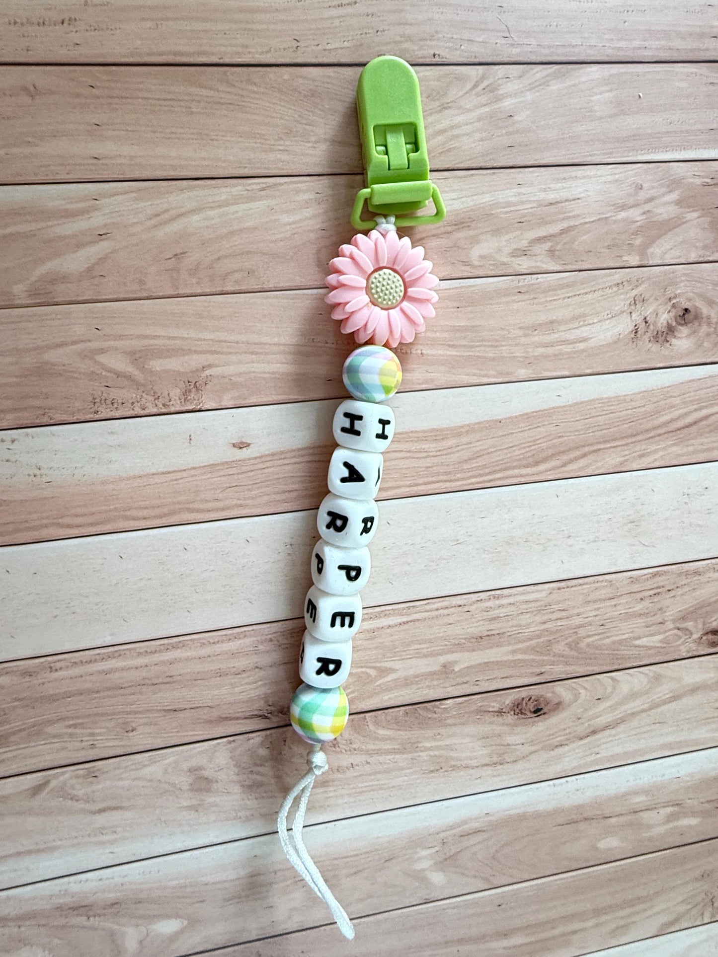 Personalized Dragon Pacifier Clip: Silicone Baby Soother, Custom Name