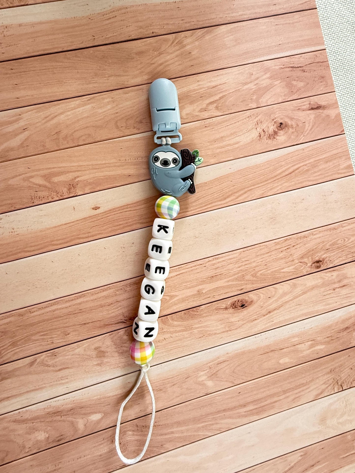 Personalized Dragon Pacifier Clip: Silicone Baby Soother, Custom Name