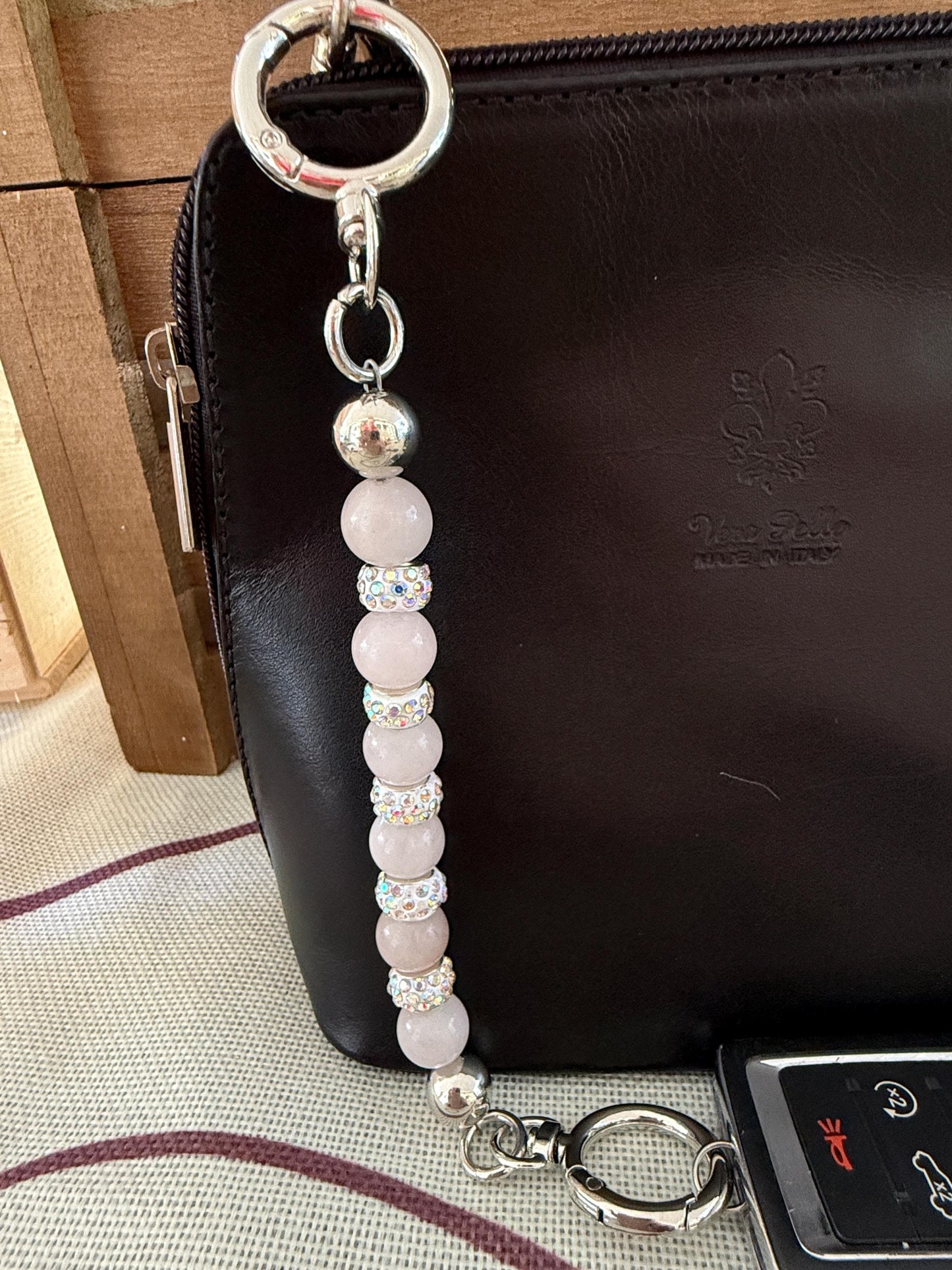 Beaded Purse Key Finder: Handmade Handbag Charm Jewelry