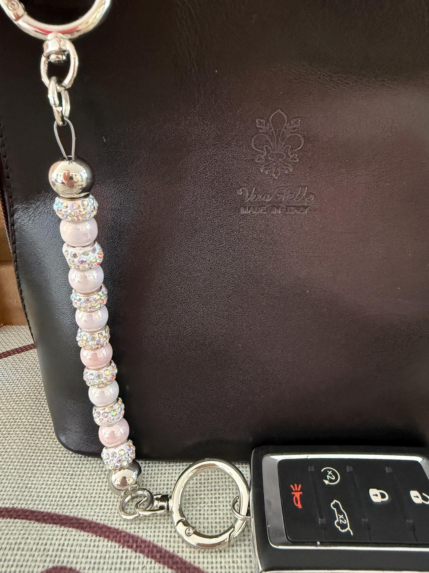 Beaded Purse Key Finder: Handmade Handbag Charm Jewelry