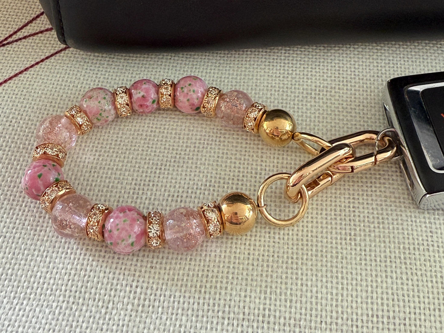 Beaded Purse Key Finder: Handmade Handbag Charm Jewelry