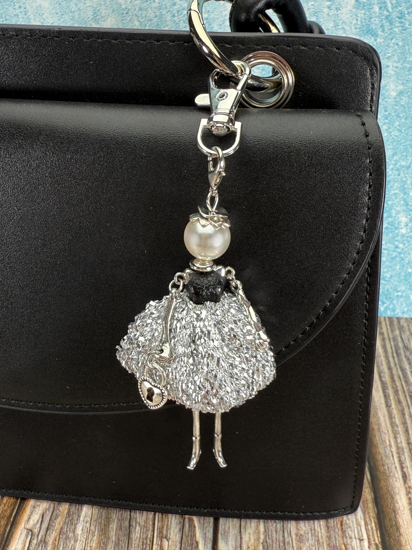 Bijou Dolls Silver Plated Figurine Purse Charm Purse Jewelry