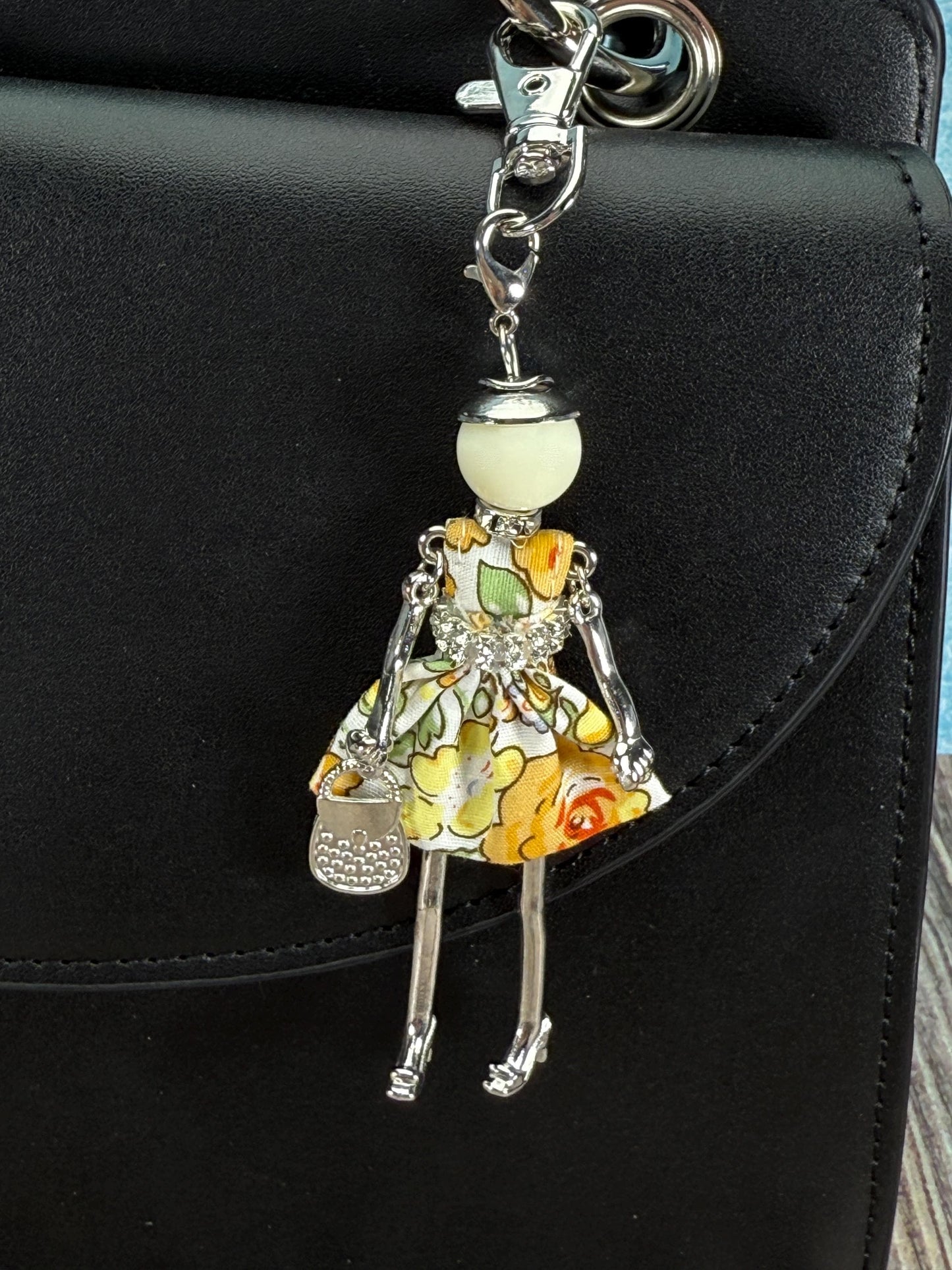 Bijou Dolls Silver Plated Figurine Purse Charm Purse Jewelry