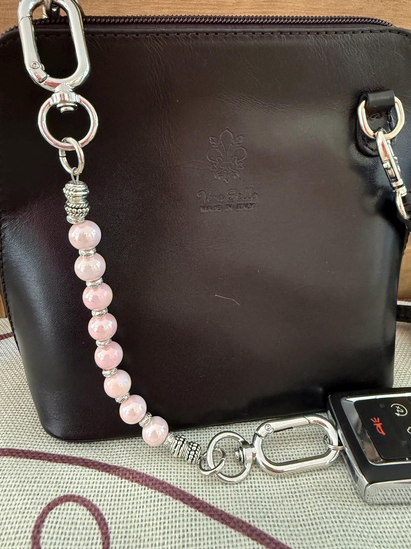 Beaded Purse Key Finder: Handmade Handbag Charm Jewelry