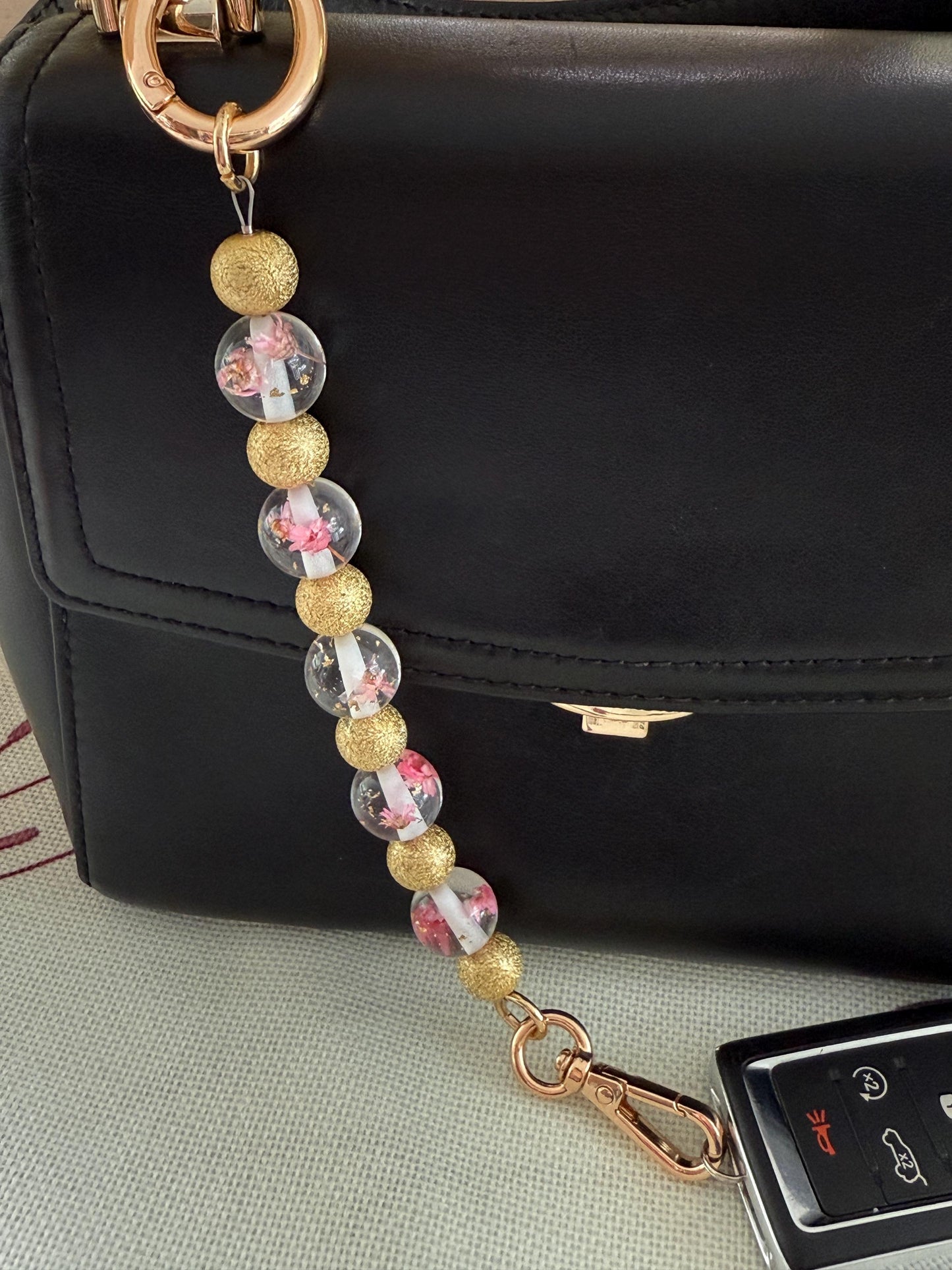 Beaded Purse Key Finder: Handmade Handbag Charm Jewelry