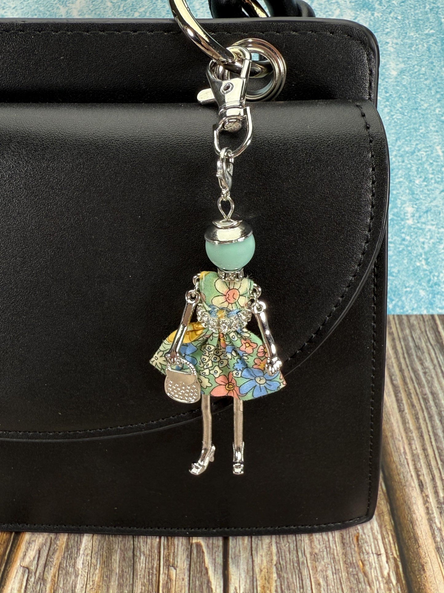 Bijou Dolls Silver Plated Figurine Purse Charm Purse Jewelry