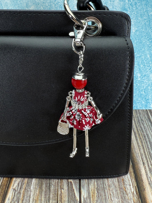 Bijou Dolls Silver Plated Figurine Purse Charm Purse Jewelry