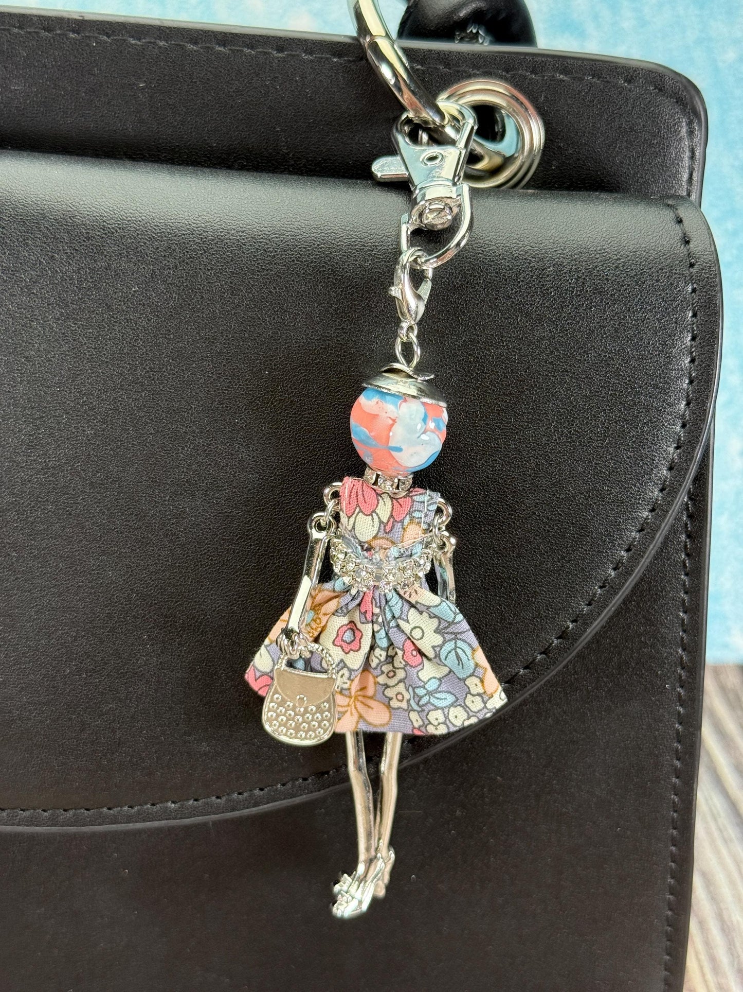 Bijou Dolls Silver Plated Figurine Purse Charm Purse Jewelry