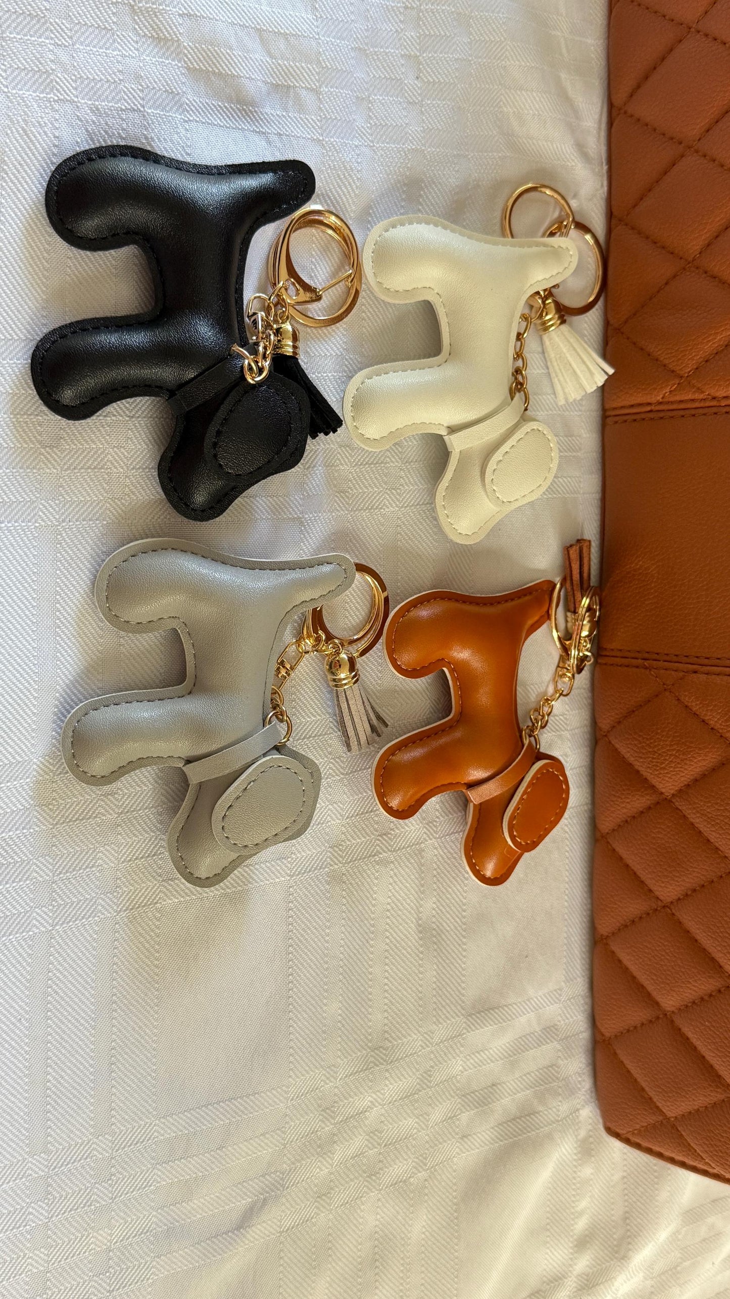 Dog Purse Pet Charm – 3–4" Vegan Leather Bag Accessory | Faux Leather Dog Keychain for Handbags, Totes & Backpacks | Gift for Dog Lovers