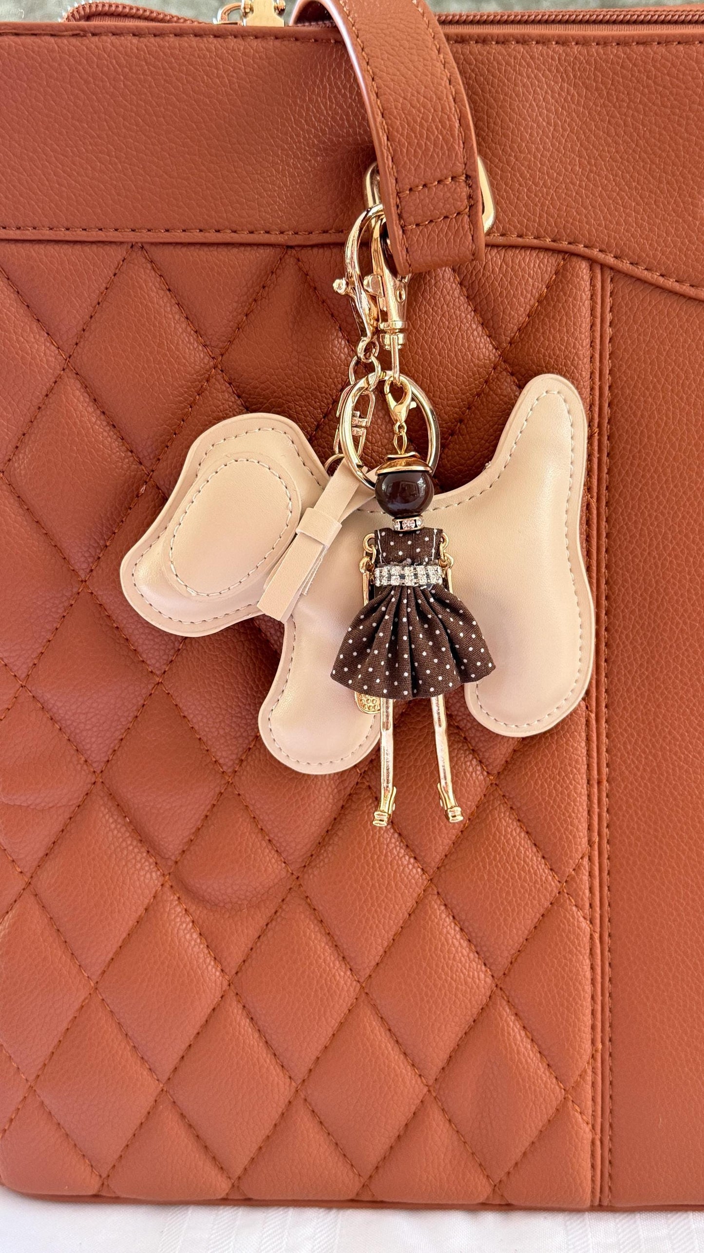 Schnauzer Dog Purse Pet Charm Vegan Leather Bag Accessory | Faux Leather Dog Keychain for Handbags, Totes & Backpacks | Gift for Dog Lovers