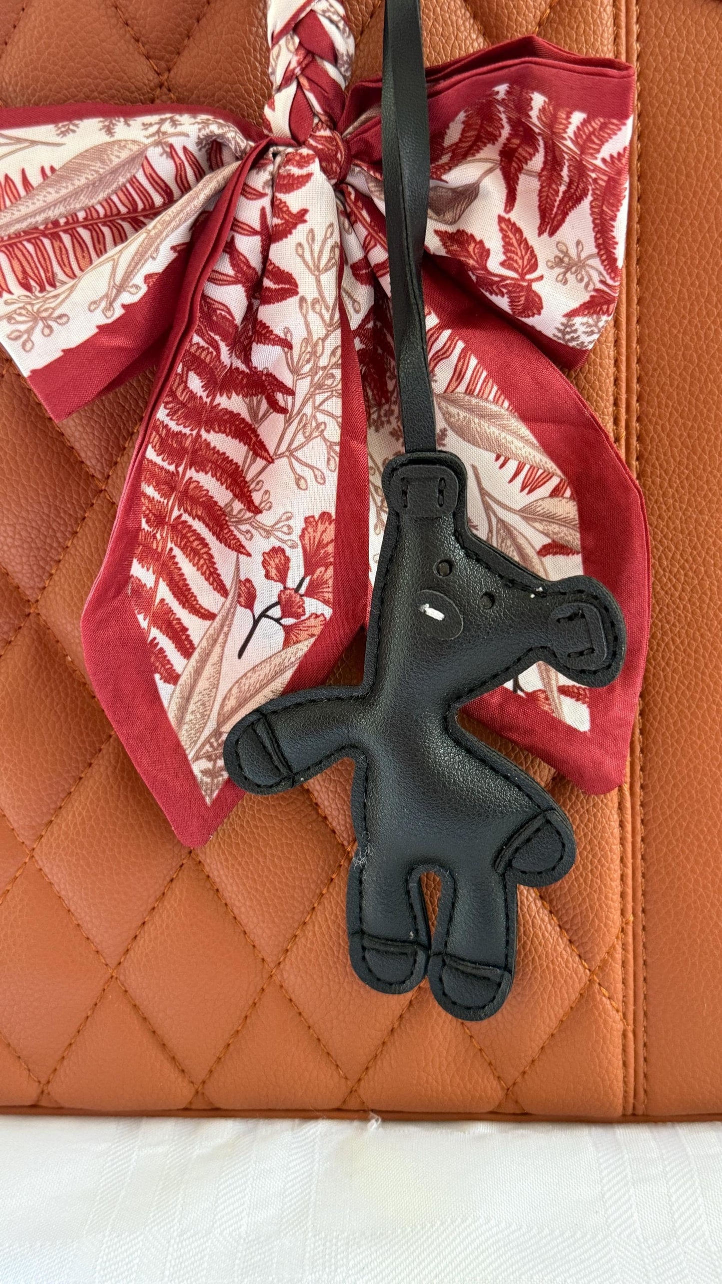 Bear Purse Charm | Vegan Leather Bag Accessory