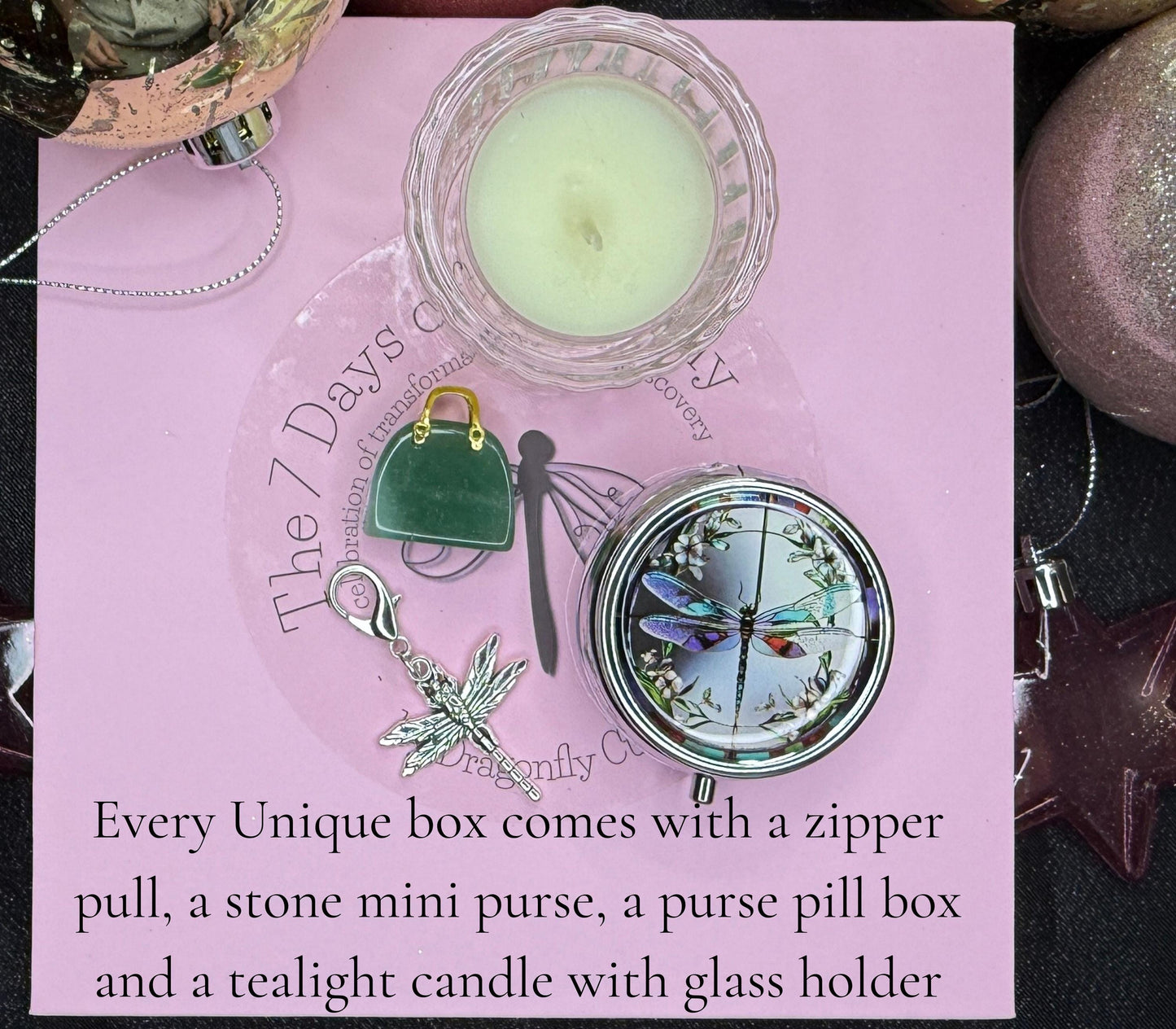 Seven Days of Dragonfly Pink Gift Box | Limited Edition 7 piece Bear Gift Set