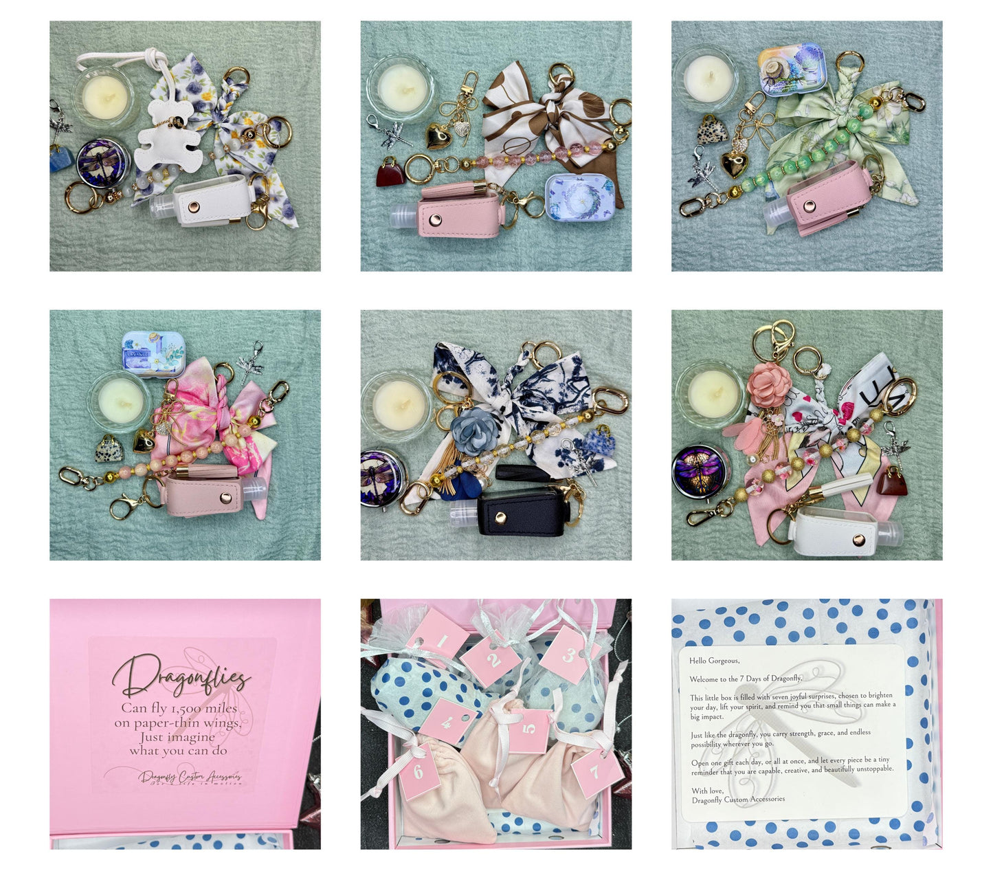 Seven Days of Dragonfly Pink Gift Box | Limited Edition 7 piece Bear Gift Set