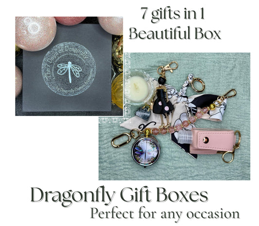 Seven Days of Dragonfly Black Gift Box | Limited Edition 7 piece Bijou Doll Gift Set