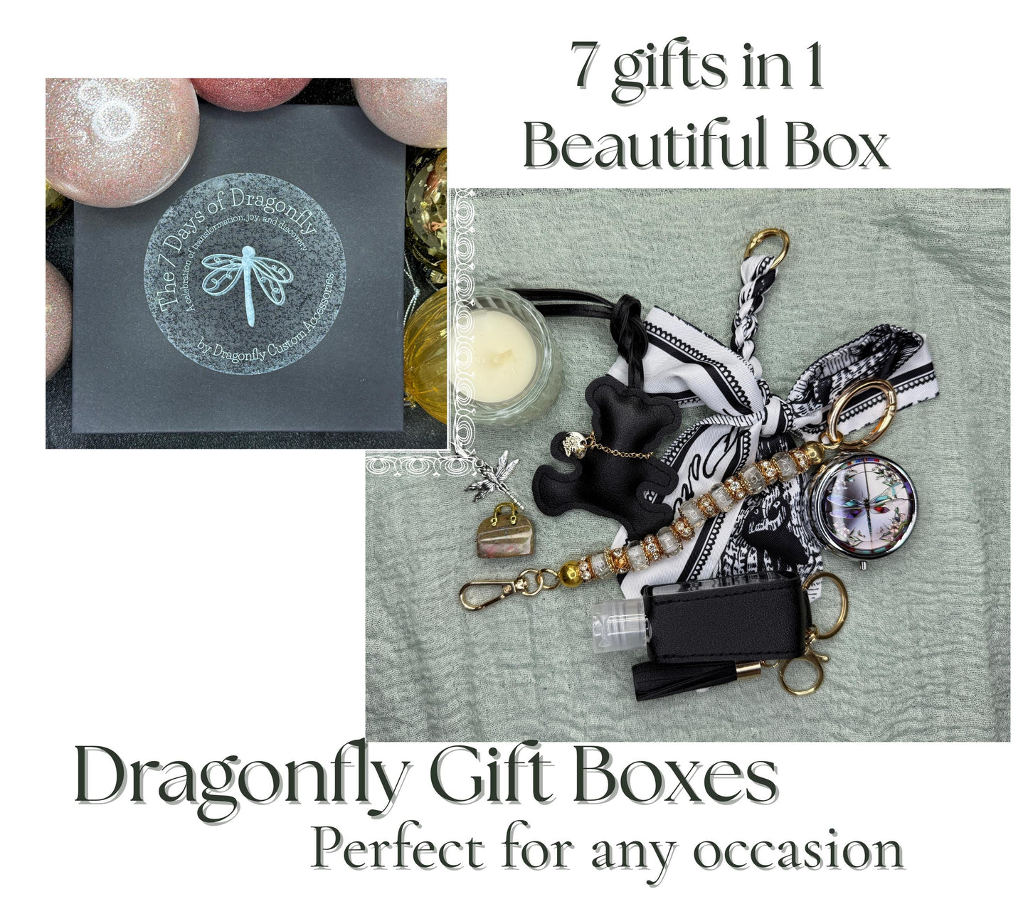 Seven Days of Dragonfly Black Gift Box | Limited Edition 7 piece Bear Gift Set