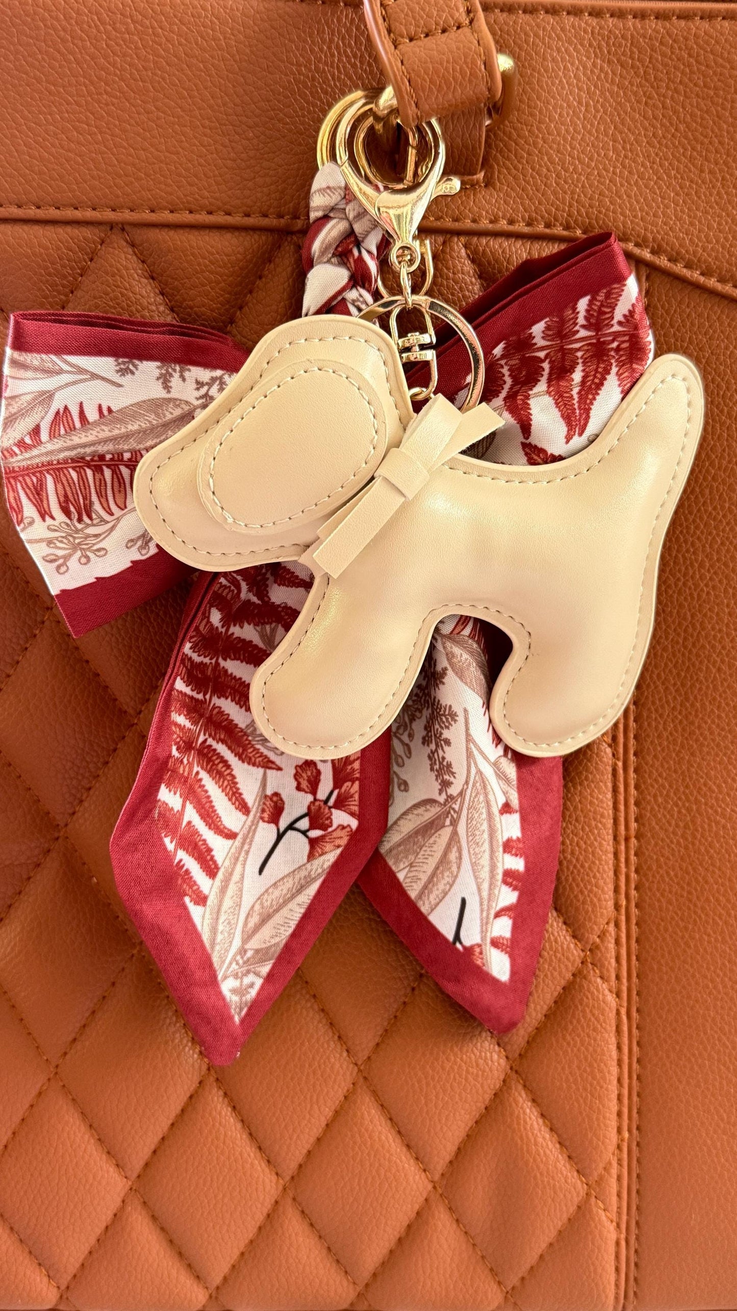 Schnauzer Dog Purse Pet Charm Vegan Leather Bag Accessory | Faux Leather Dog Keychain for Handbags, Totes & Backpacks | Gift for Dog Lovers