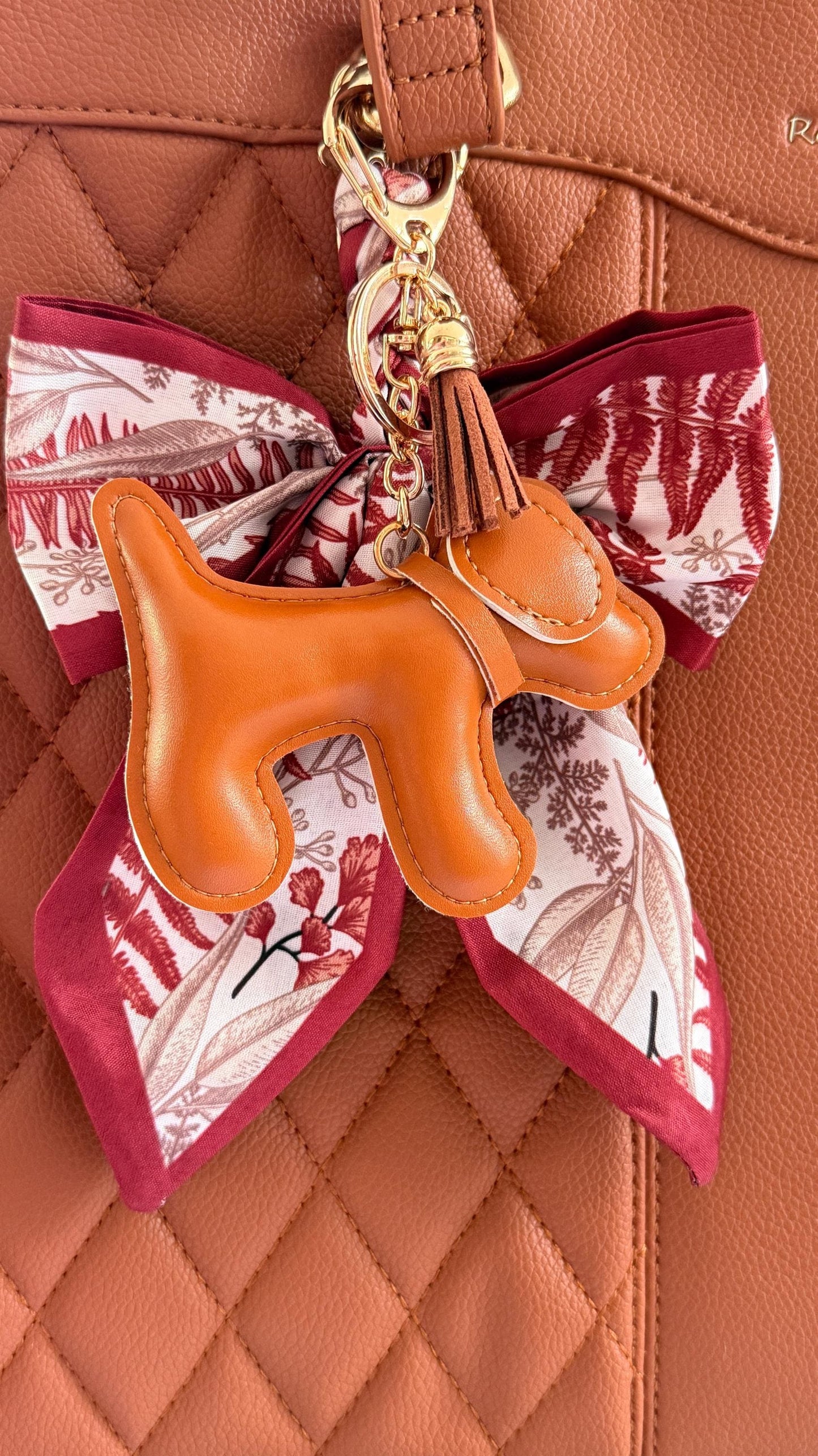 Schnauzer Dog Purse Pet Charm Vegan Leather Bag Accessory | Faux Leather Dog Keychain for Handbags, Totes & Backpacks | Gift for Dog Lovers