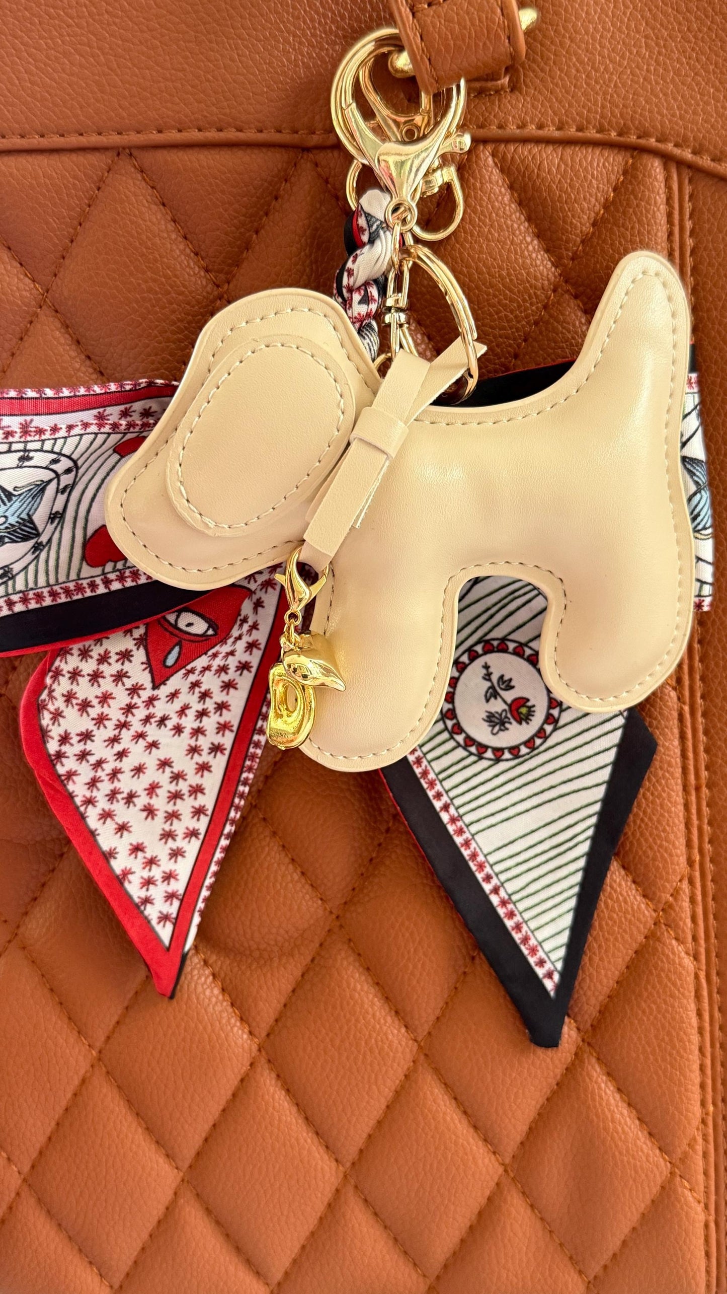 Schnauzer Dog Purse Pet Charm Vegan Leather Bag Accessory | Faux Leather Dog Keychain for Handbags, Totes & Backpacks | Gift for Dog Lovers