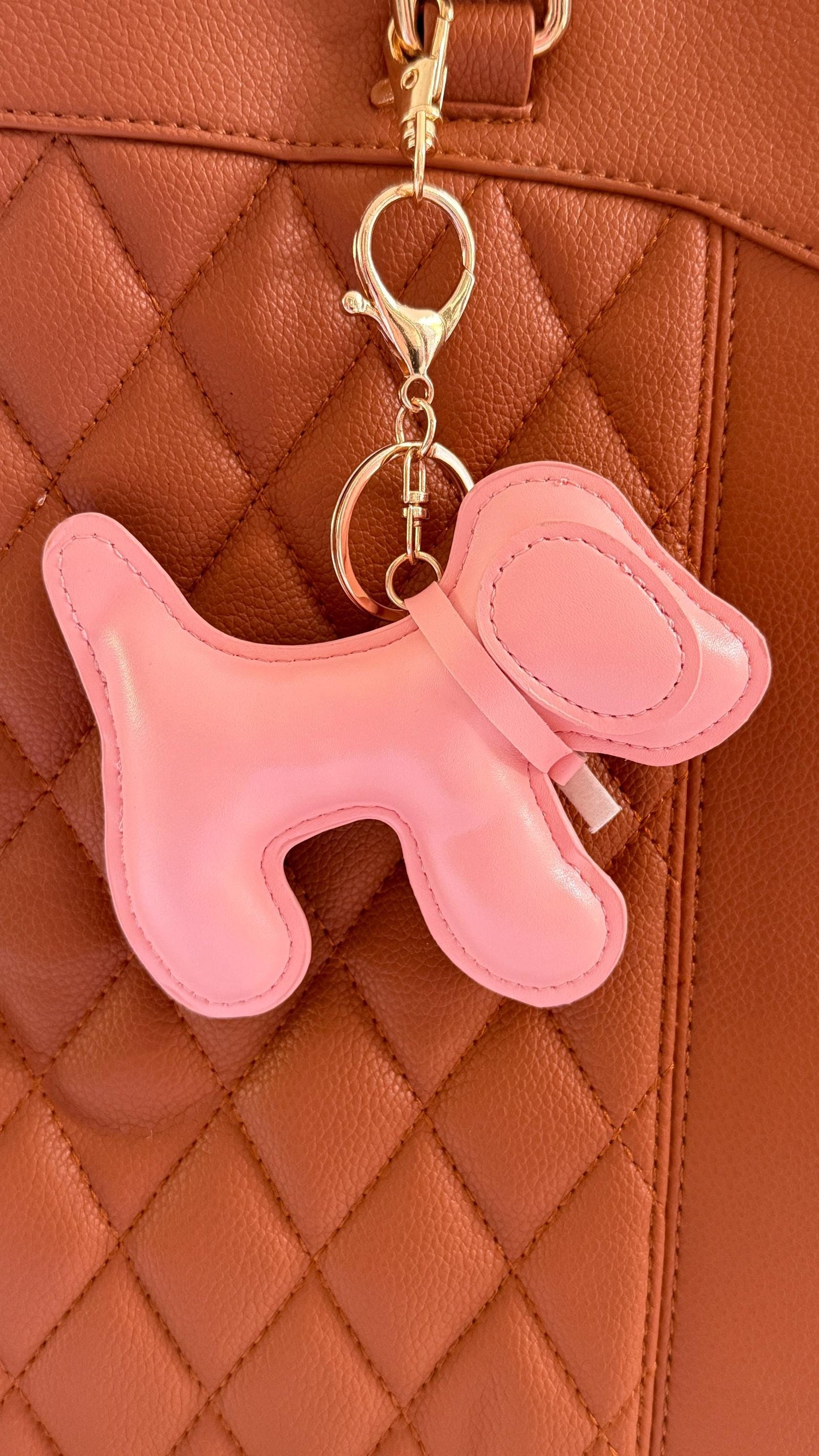 Dog Purse Pet Charm – 3–4" Vegan Leather Bag Accessory | Faux Leather Dog Keychain for Handbags, Totes & Backpacks | Gift for Dog Lovers