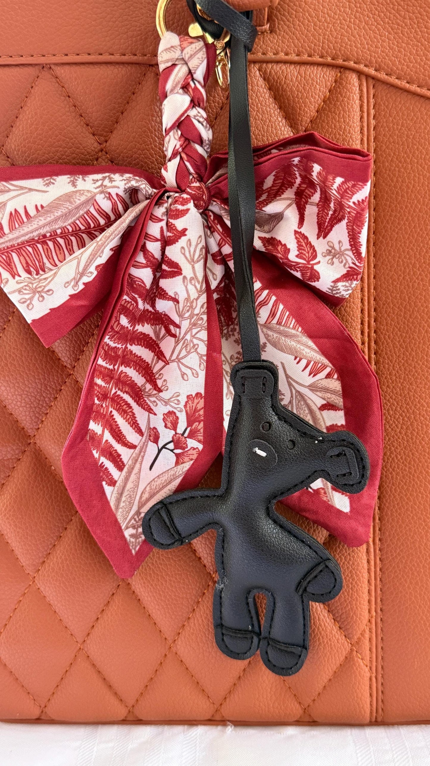 Bear Purse Charm | Vegan Leather Bag Accessory