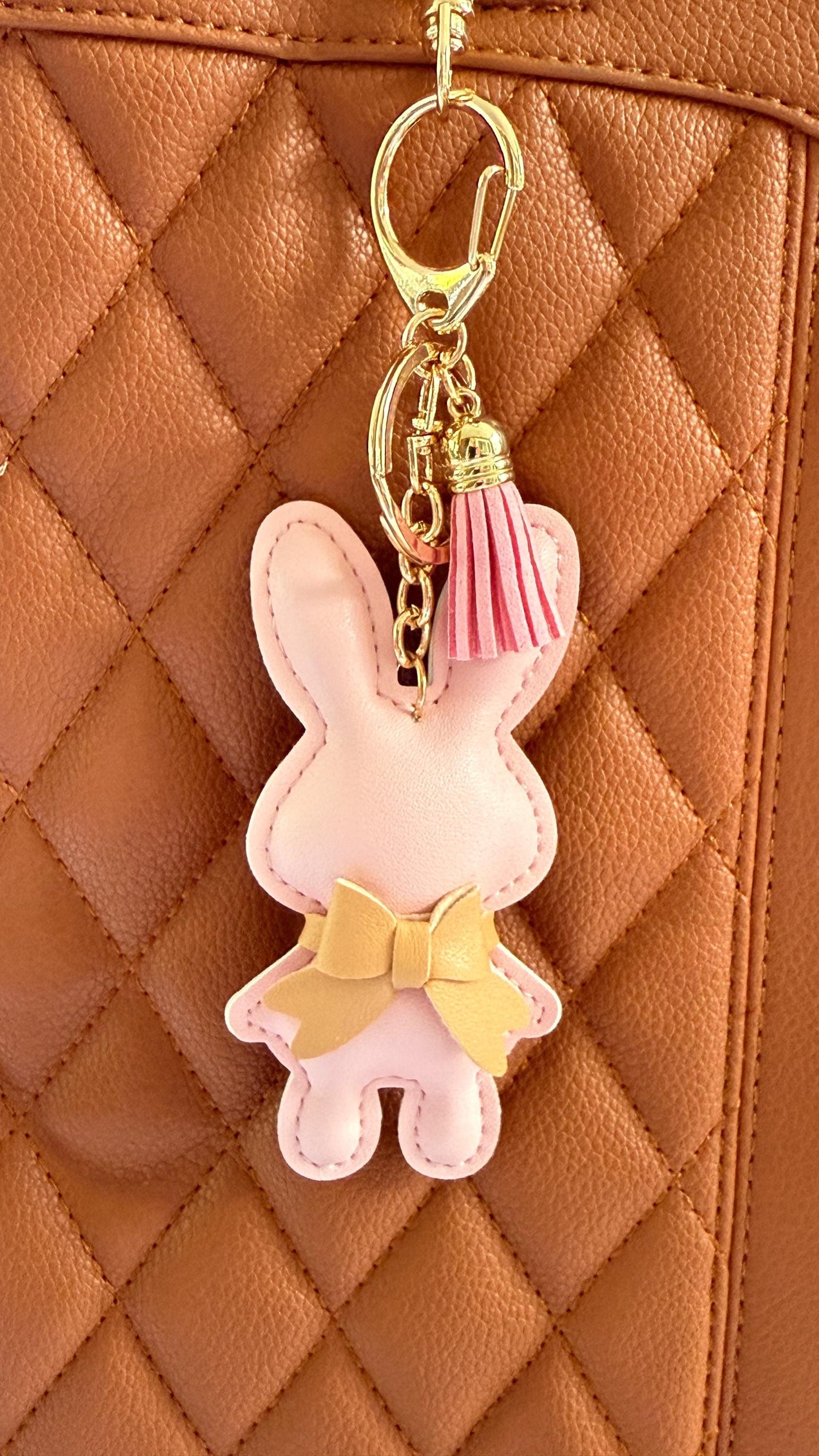 Purse Pets Cat, Bunny, Dragon & Horse Bag Charms | 4" Vegan Leather Keychains for Handbags, Backpacks  Totes | Cute Gift for Her