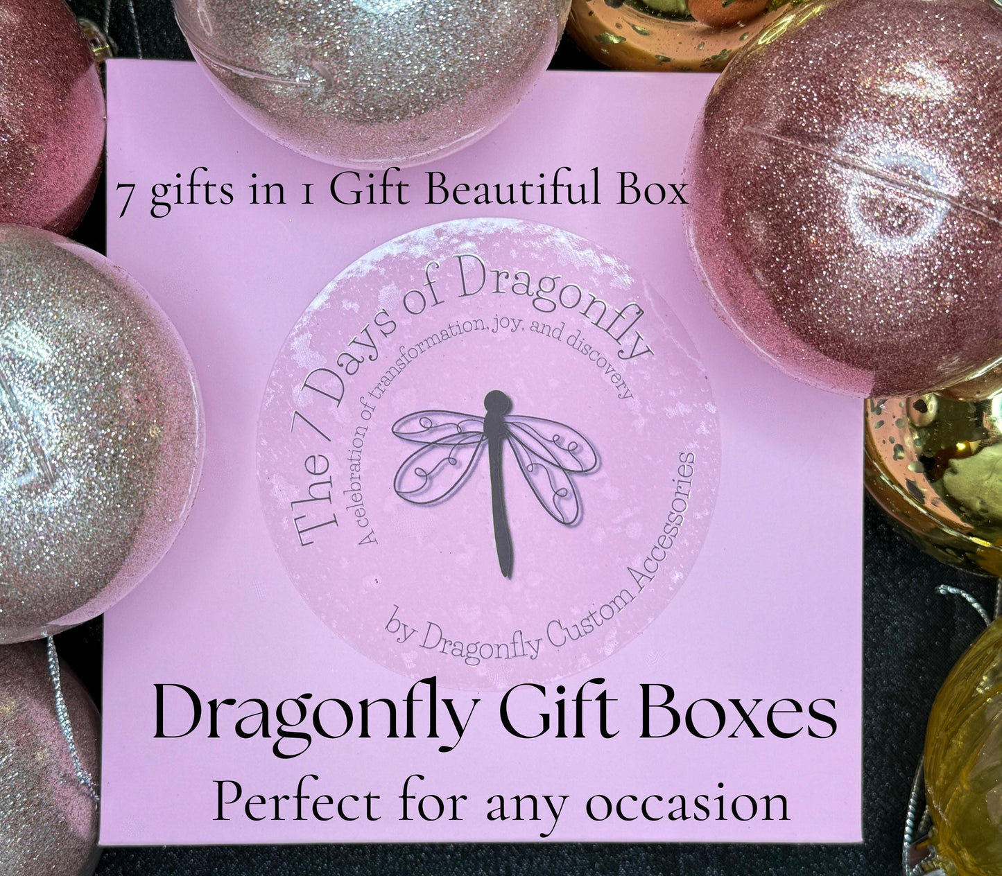 The 7 Days of Dragonfly Gift Box | Limited Edition Gift Set One-of-a-Kind Self-Care & Accessory Box Unique Handmade Gift for Her