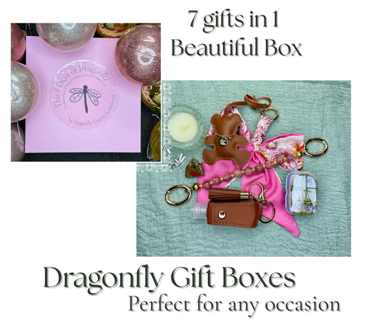 Seven Days of Dragonfly Pink Gift Box | Limited Edition 7 piece Bear Gift Set