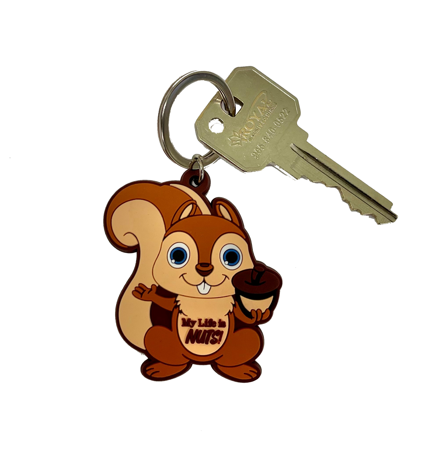 Nutmeg the Chipmunk PVC Keychain or Zipper Pull
